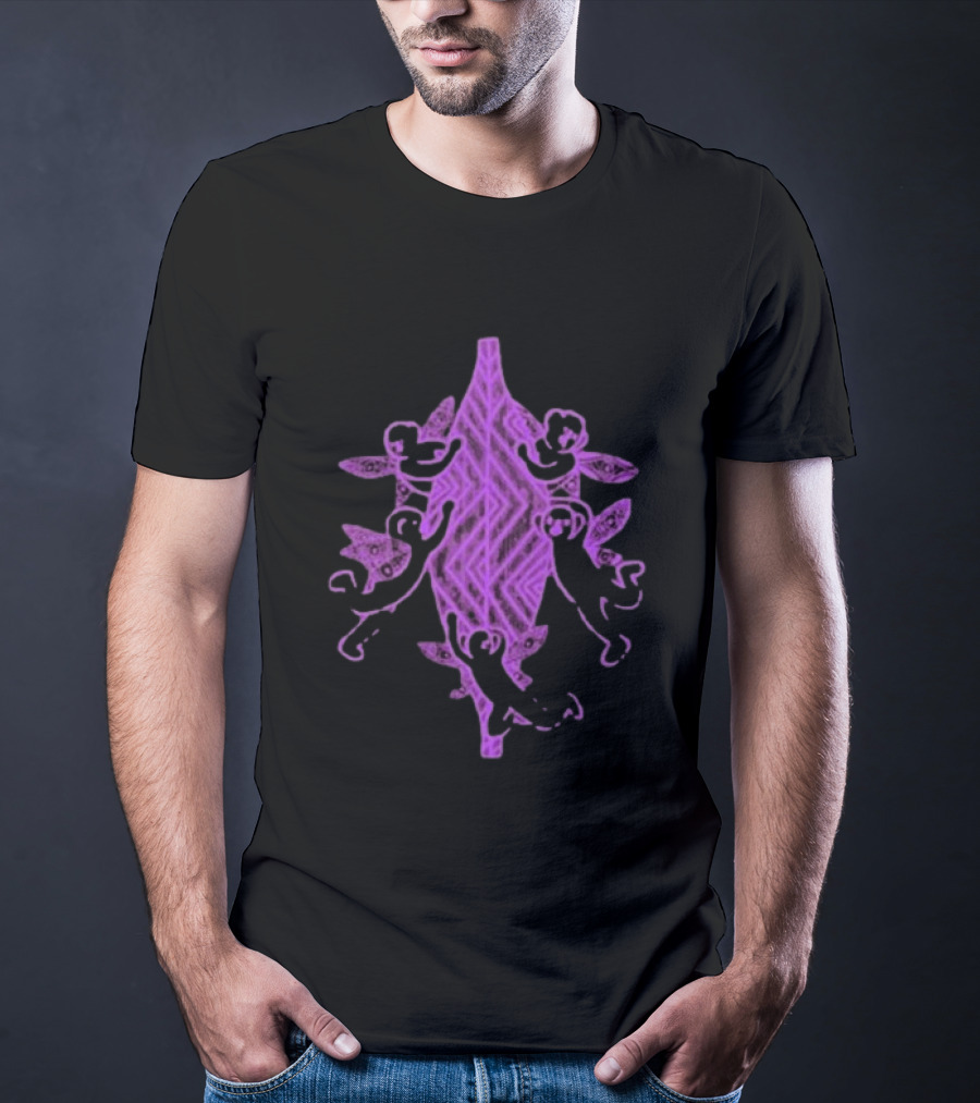 Gammin Threads Protect Trans Mob Purple Tribal T-Shirt
