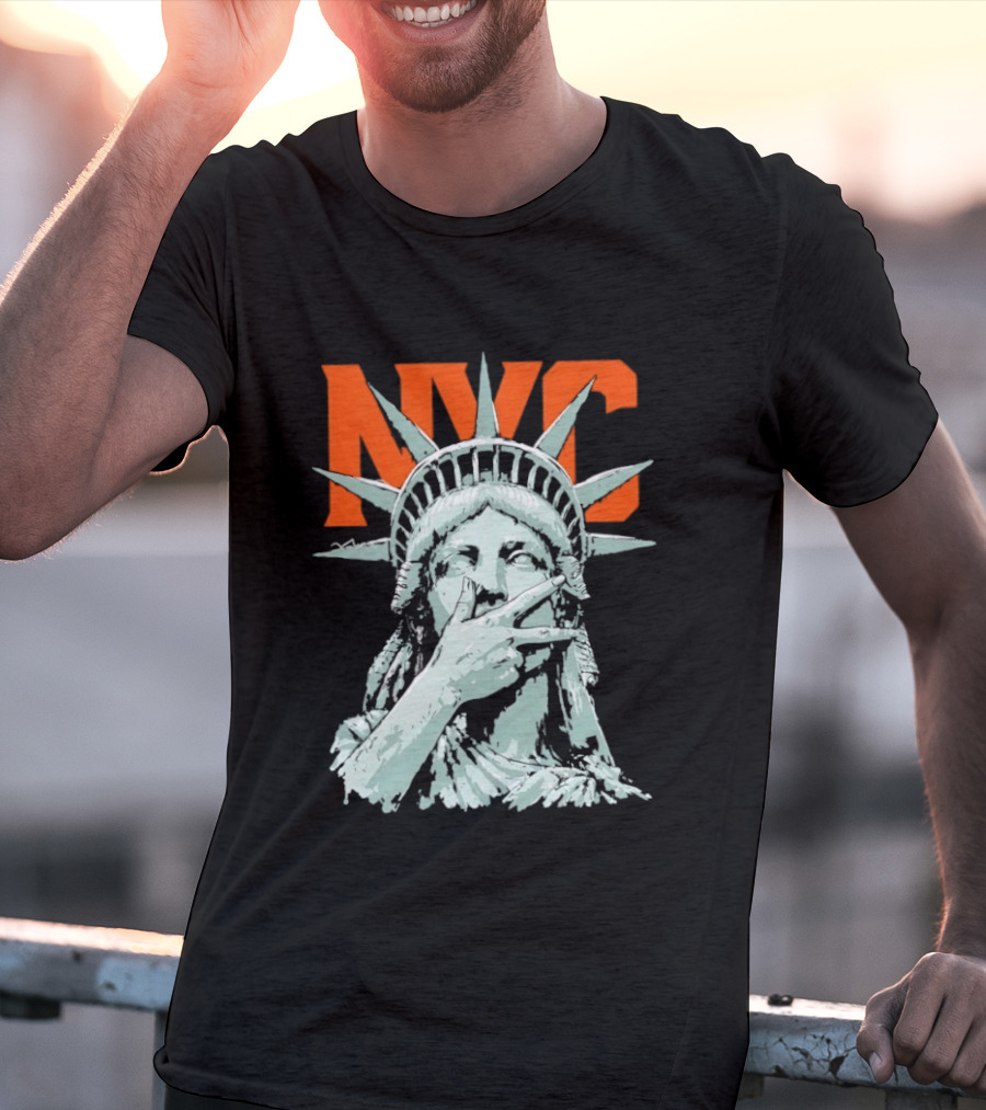 NYC Statue Of Liberty Meme 2026 World Champs T-Shirt