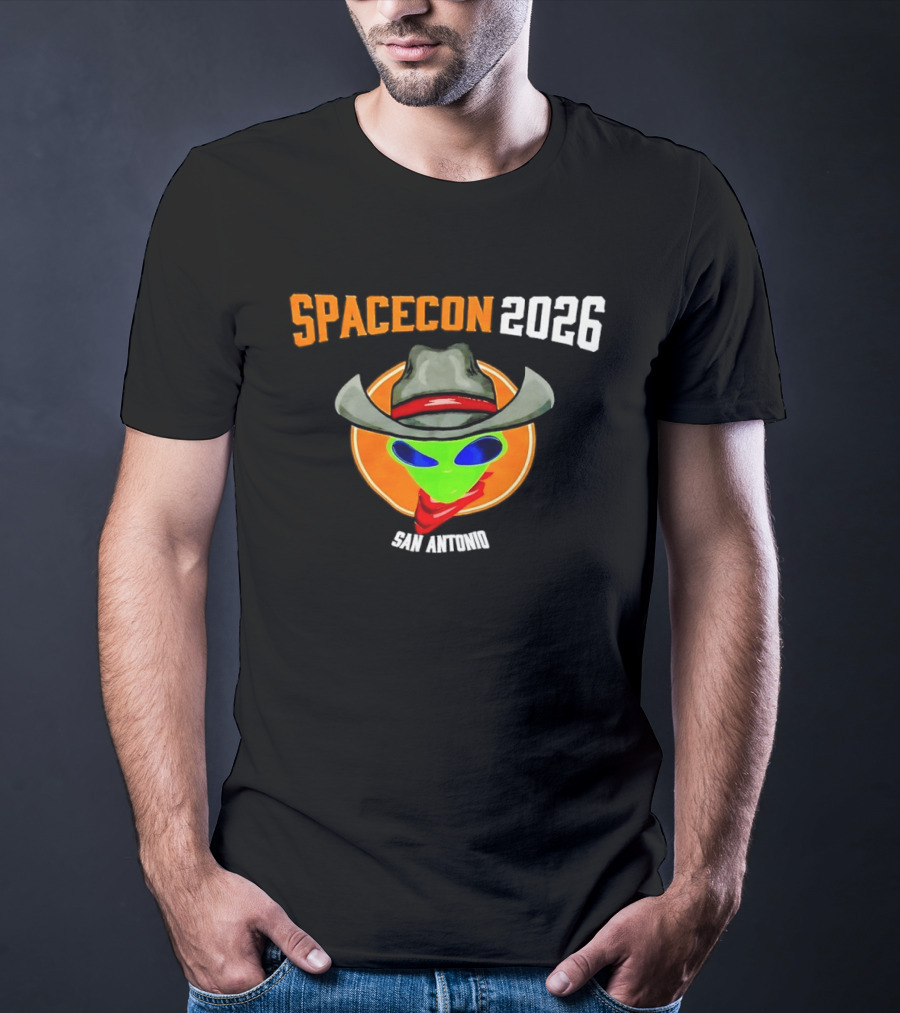 Spacecon 2026 San Antonio Alien Cowboy T-Shirt