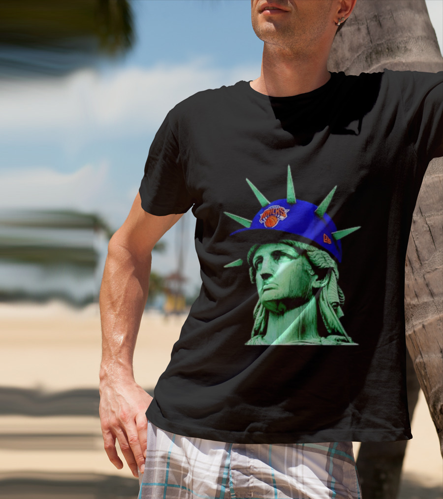 Statue Of Liberty New York Knicks Hat T-Shirt