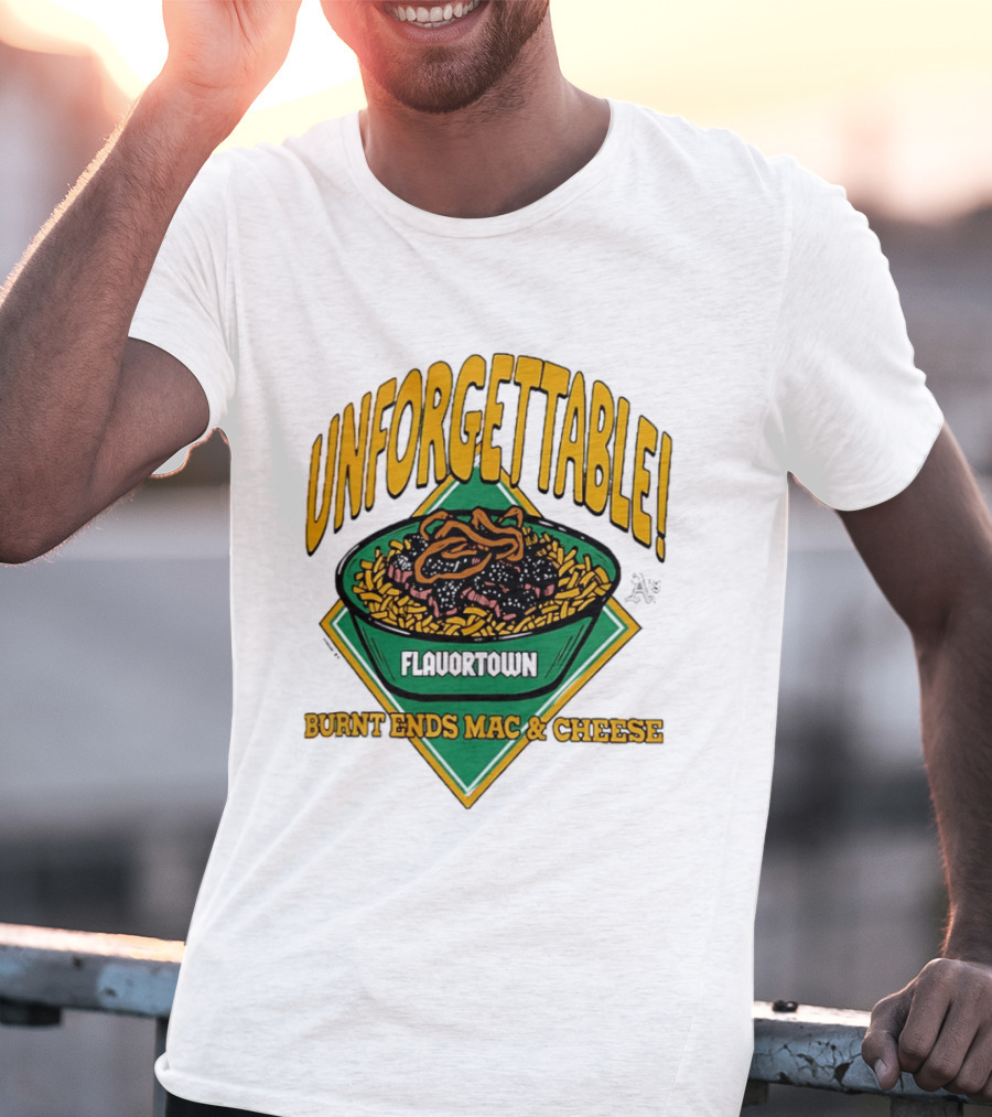 Unforgettable Flavortown Burnt Ends Mac & Cheese T-Shirt