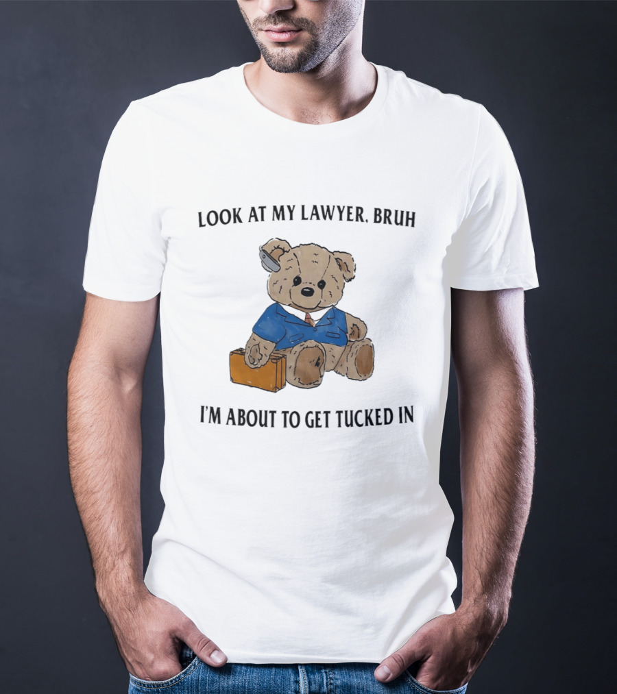Bear Bracing For Bedtime With Lawyer Vibes T-Shirt