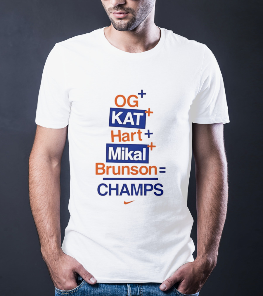 OG KAT Hart Mikal Brunson Champs Knicks 2026 T-Shirt