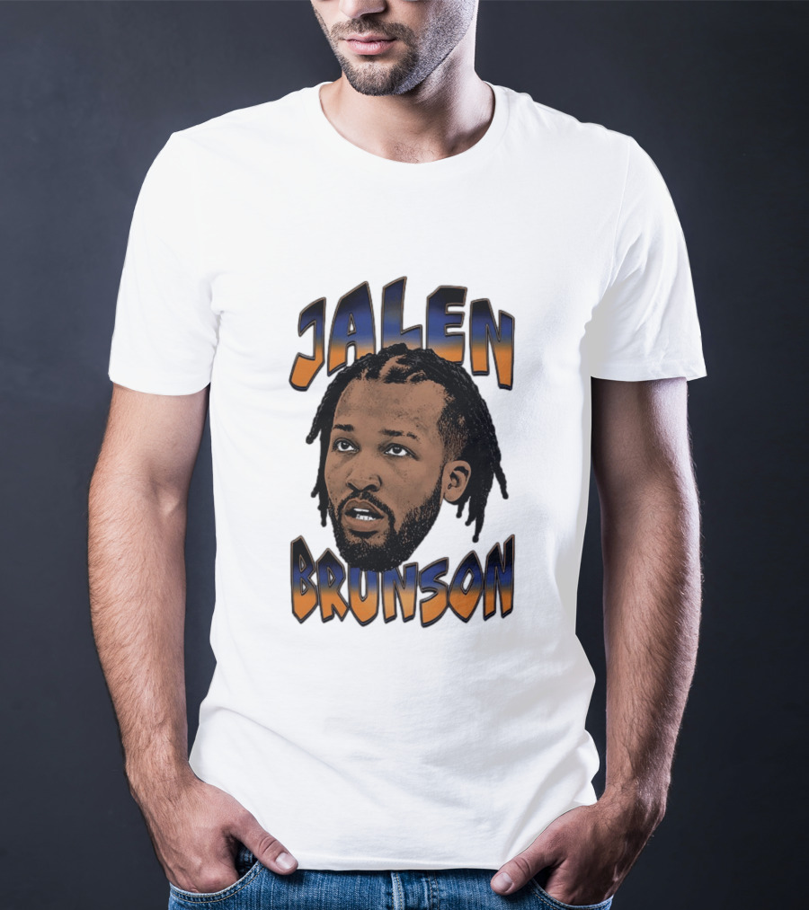 Jalen Brunson New York Knicks Player Big Face T-Shirt
