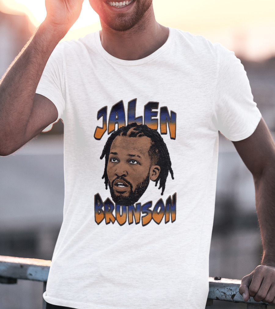Jalen Brunson New York Knicks Player Big Face T-Shirt