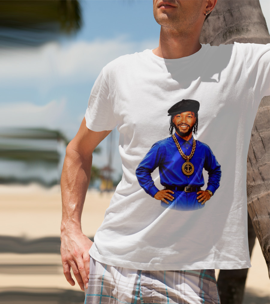 Jalen Brunson NY Knicks Always Business Never Personal Anchor Chain Beret Outfit T-Shirt