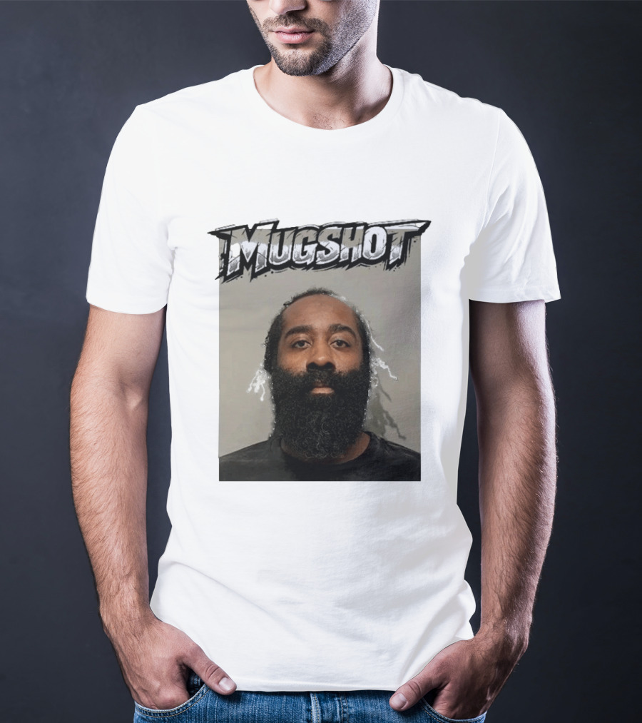 James Harden Shot Graphic Black And White T-Shirt