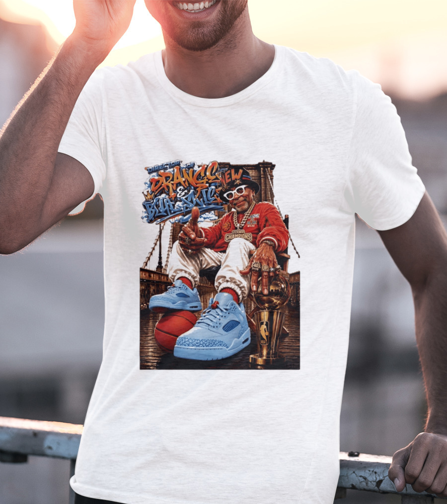 Director Orange And Blue New Champions NBA Basketball T-Shirt