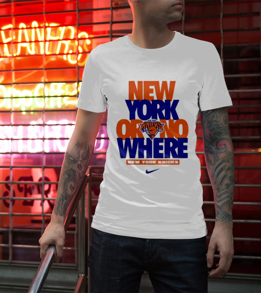 New York Or Nowhere New York Knicks 2026 AJ1 T-Shirt
