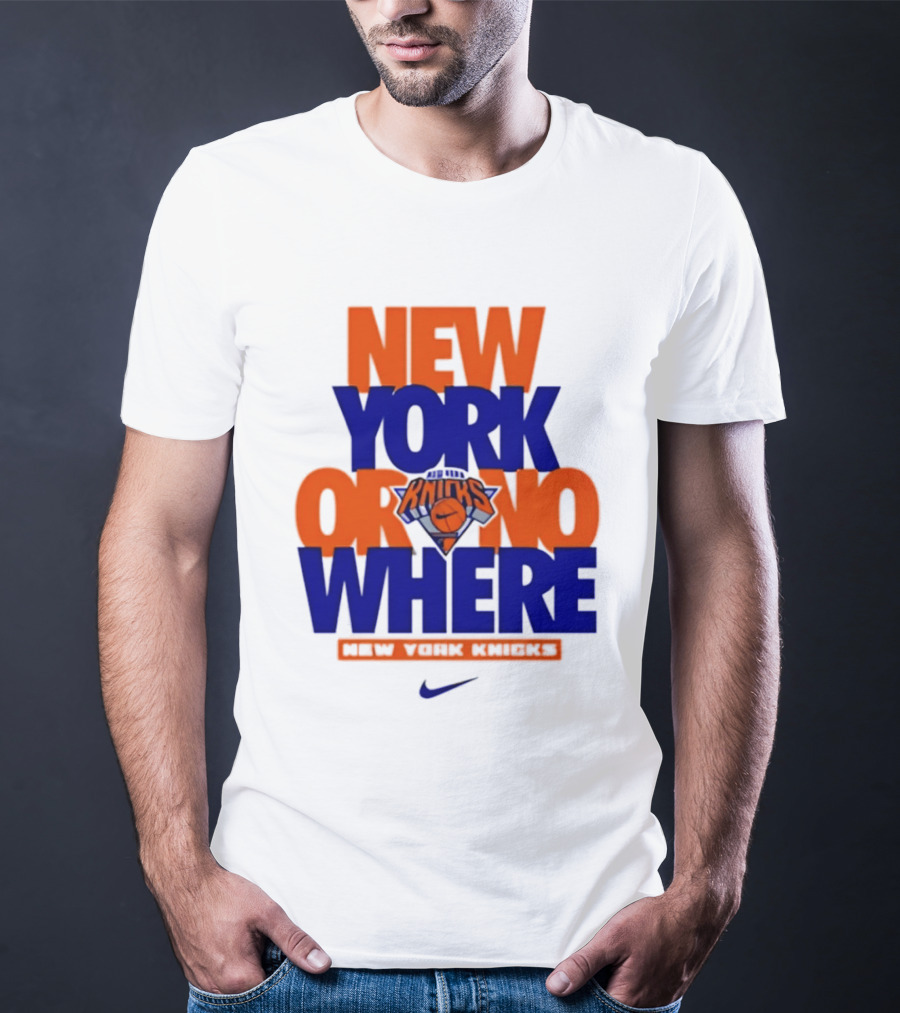 New York Or Nowhere New York Knicks 2026 AJ1 T-Shirt