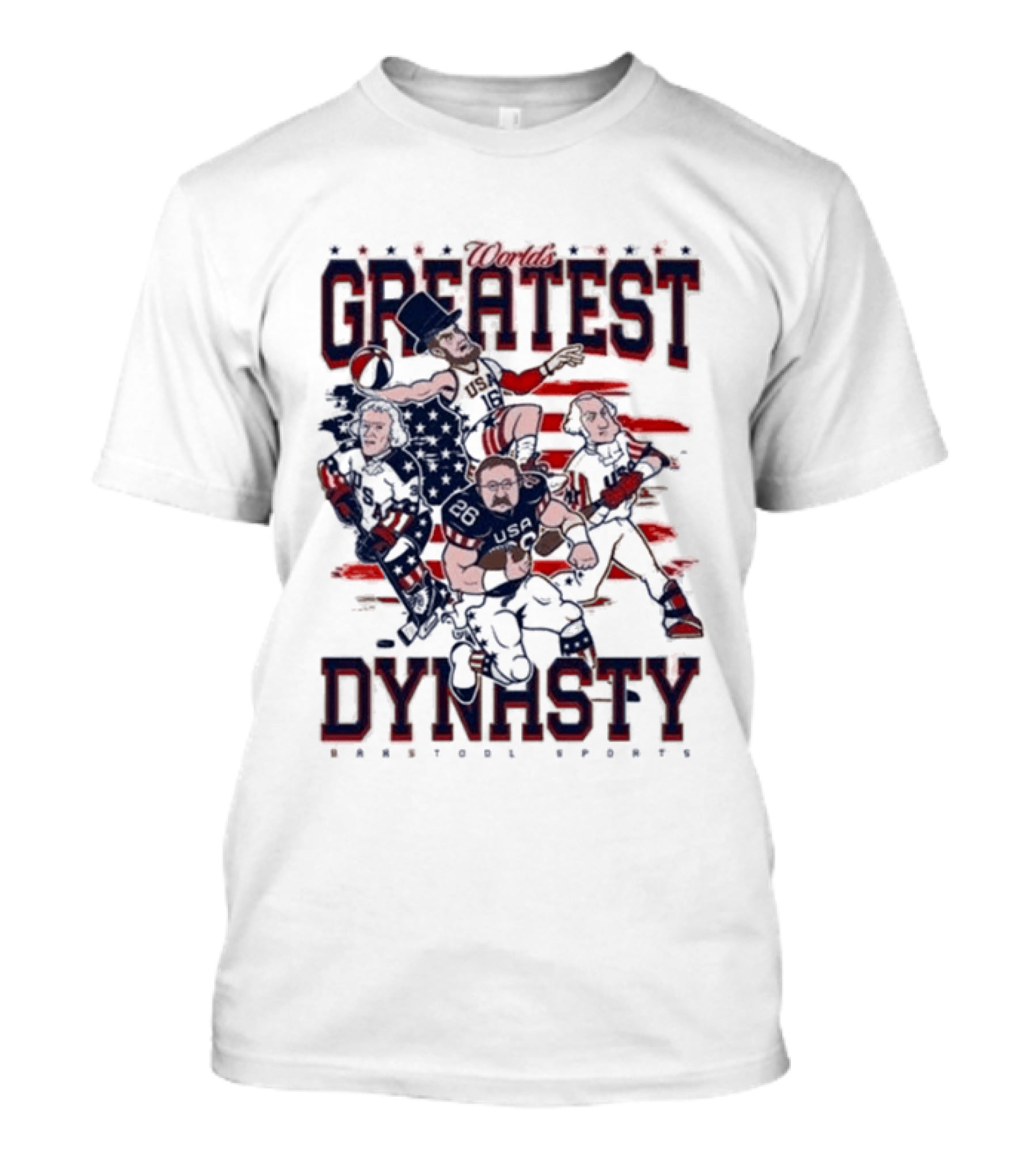 USA World's Greatest Dynasty Founding Fathers 4th Of July Celebration T-Shirt