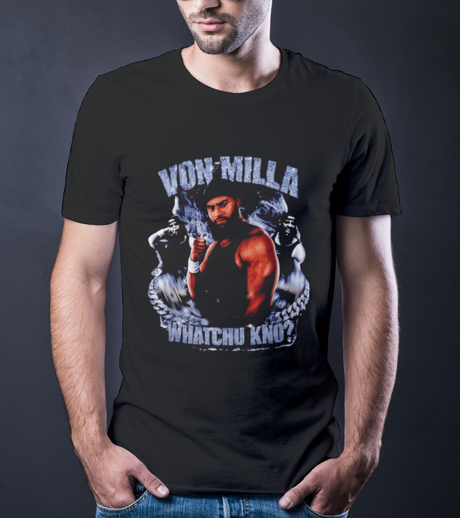 Von Milla Whatchu Kno Fighter Collage T-Shirt
