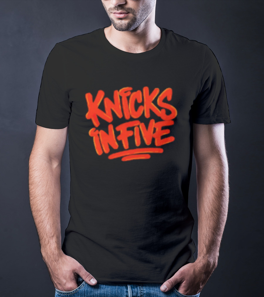 Knicks In Five Street Graffiti T-Shirt