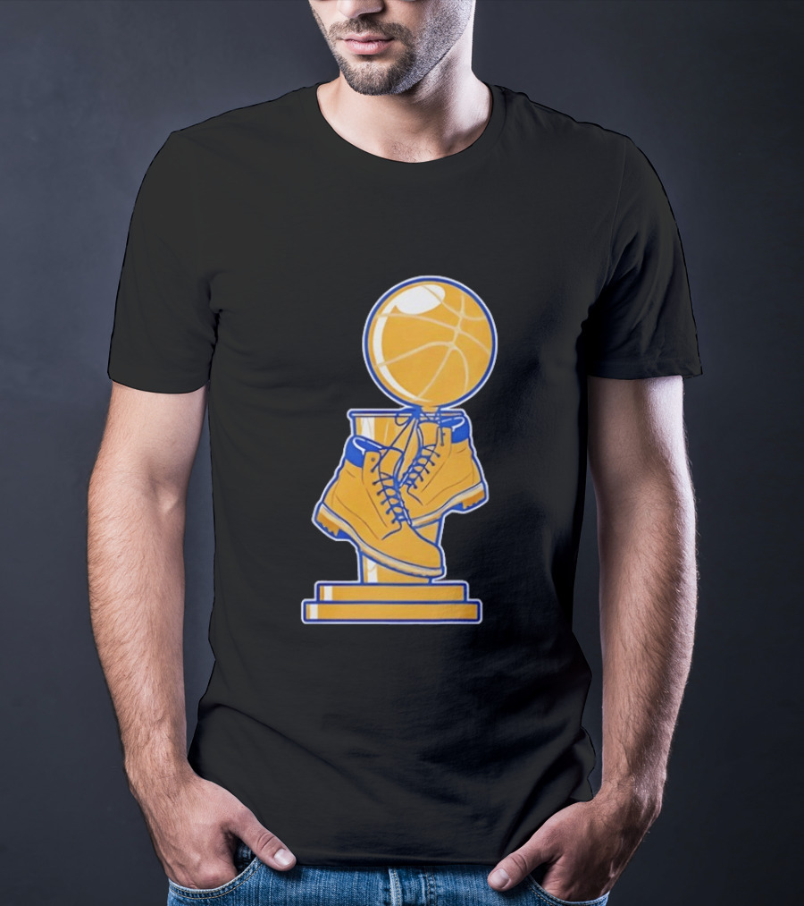 New York Basketball Trophy Golden Boots T-Shirt
