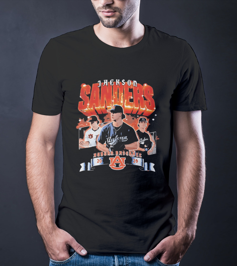 Jackson Sanders Auburn Baseball 2026 T-Shirt