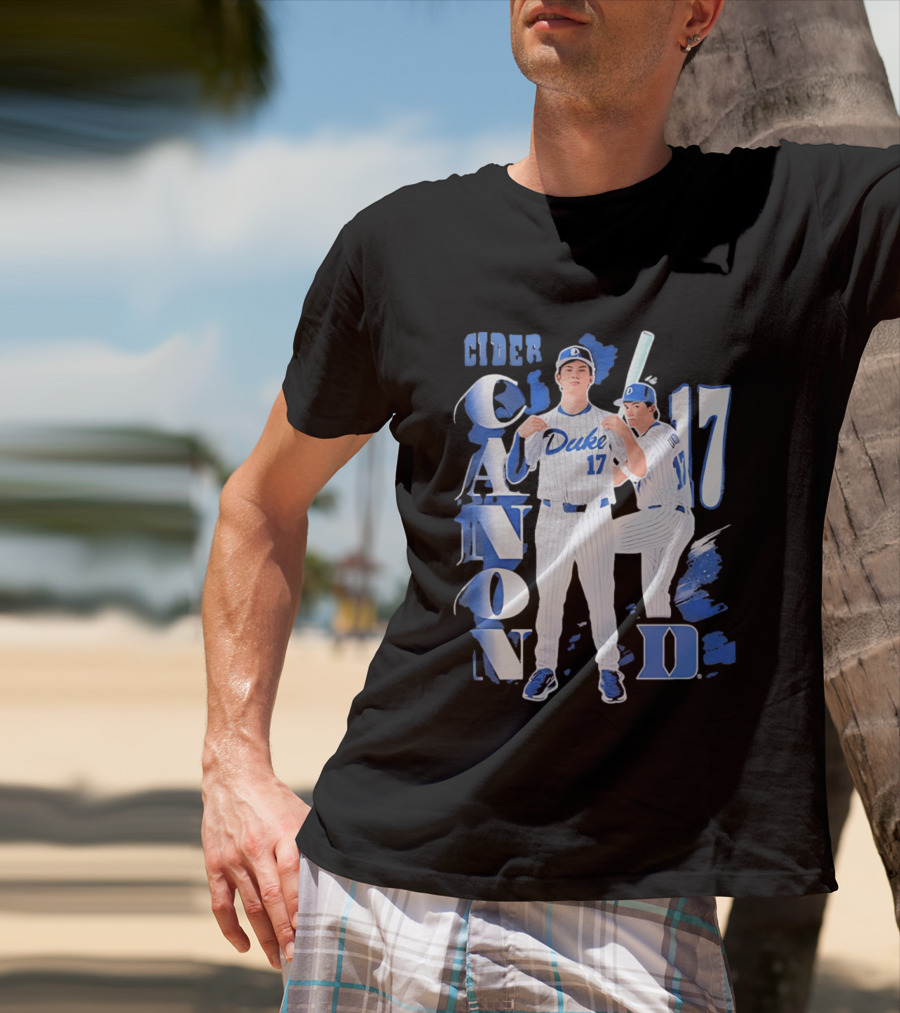Duke Blue Devils Cider Canon 17 Baseball Team T-Shirt