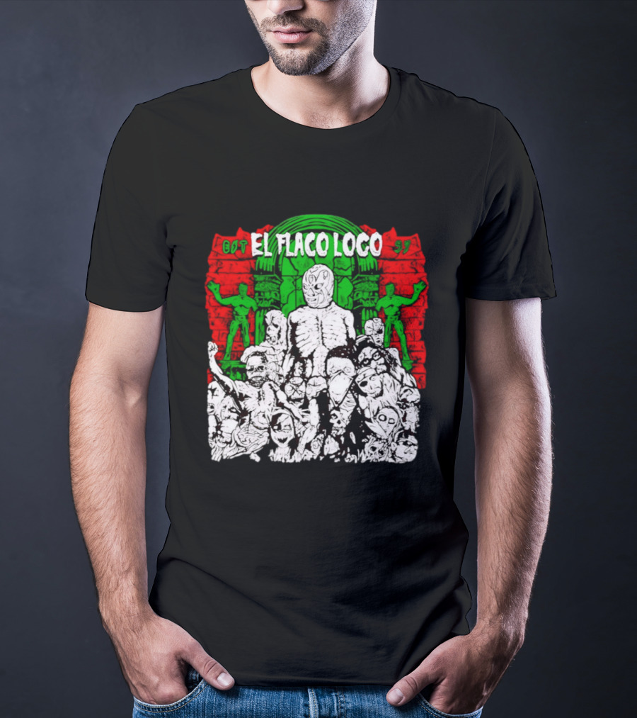 El Flaco Loco EST 97 Luchador Zombie Mashup T-Shirt