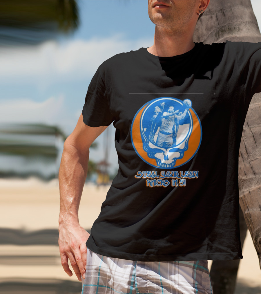New York Knicks Jalen Brunson Steal Your Lead Knicks In 5 T-Shirt