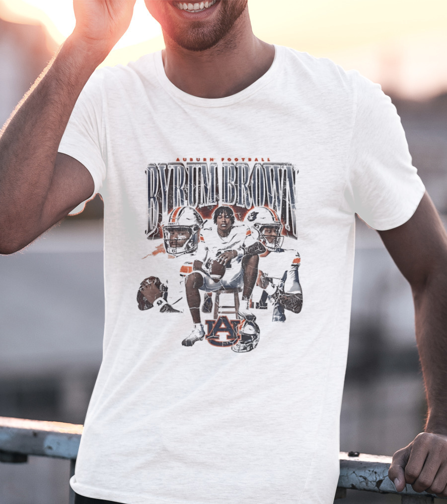 Auburn Football Byrum Brown Auburn Tigers Sports T-Shirt