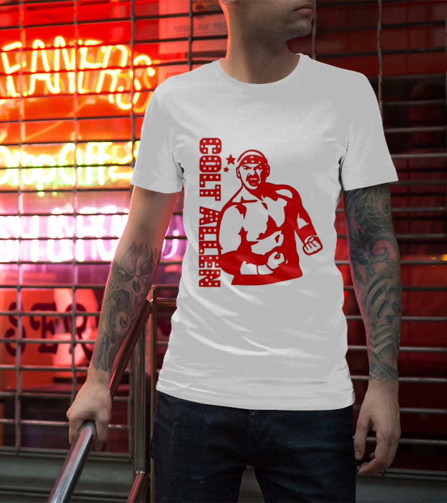 Bald Eagle Colt Allen Red Bold Star Striker T-Shirt