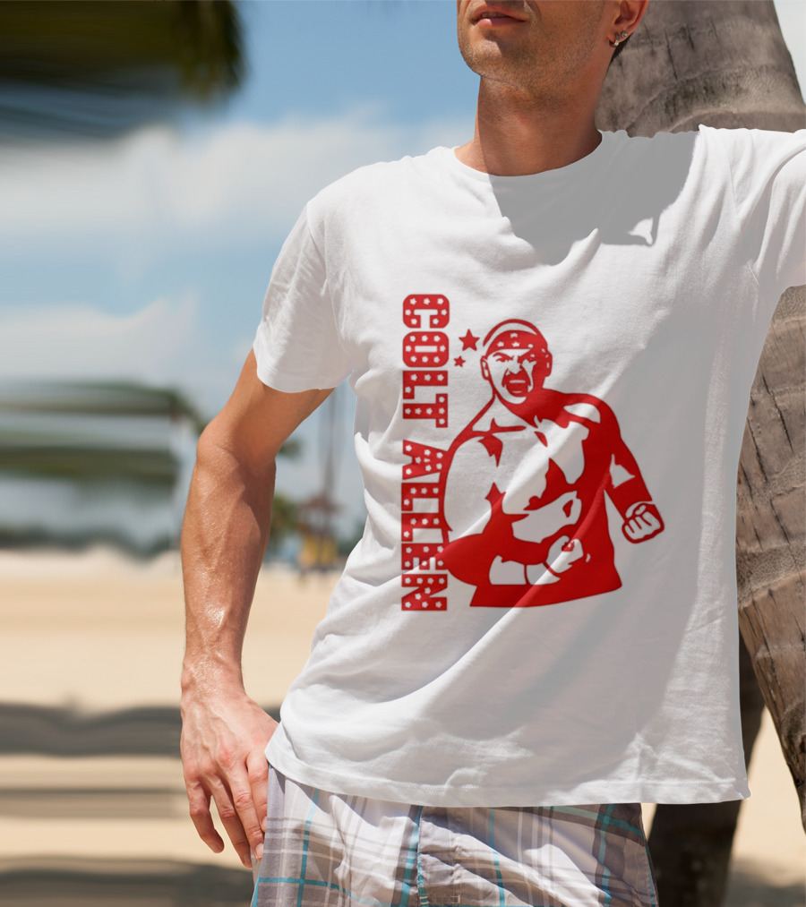 Bald Eagle Colt Allen Red Bold Star Striker T-Shirt