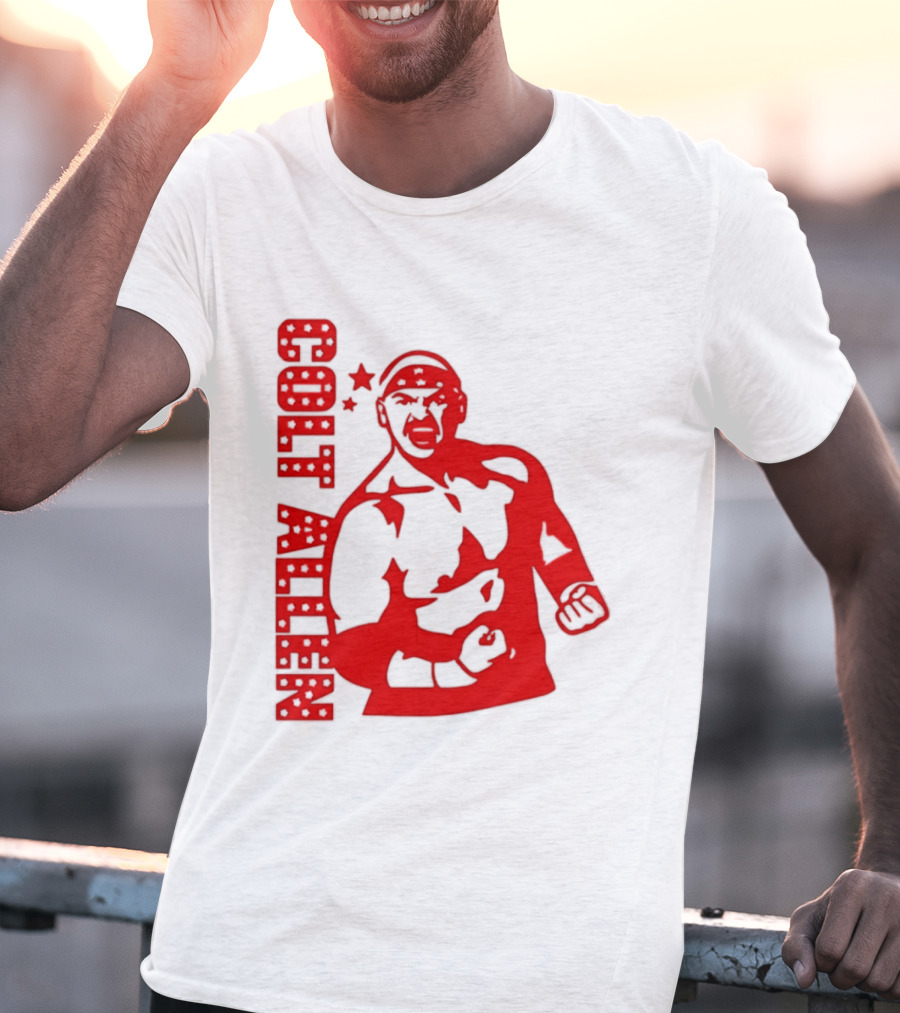 Bald Eagle Colt Allen Red Bold Star Striker T-Shirt