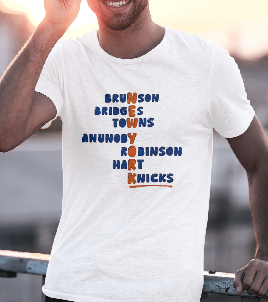 Brunson New York Bridges Towns Anunoby Robinson Hart Knicks T-Shirt