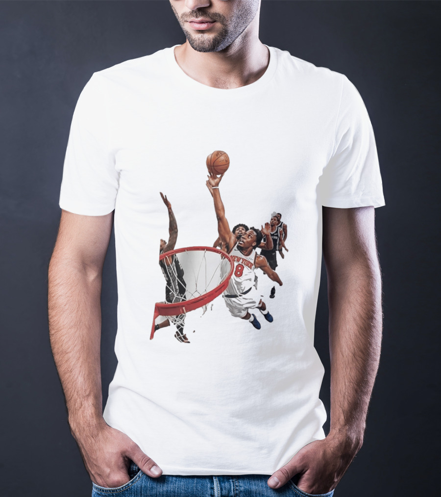 Obi Toppin New York Knicks NBA Layup Action T-Shirt