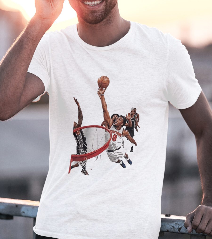 Obi Toppin New York Knicks NBA Layup Action T-Shirt