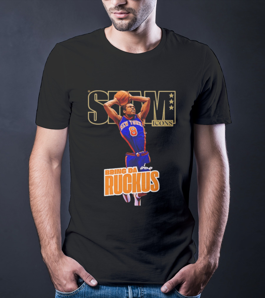 New York Knicks Sprewell SLAM Icons Bring Da Ruckus T-Shirt