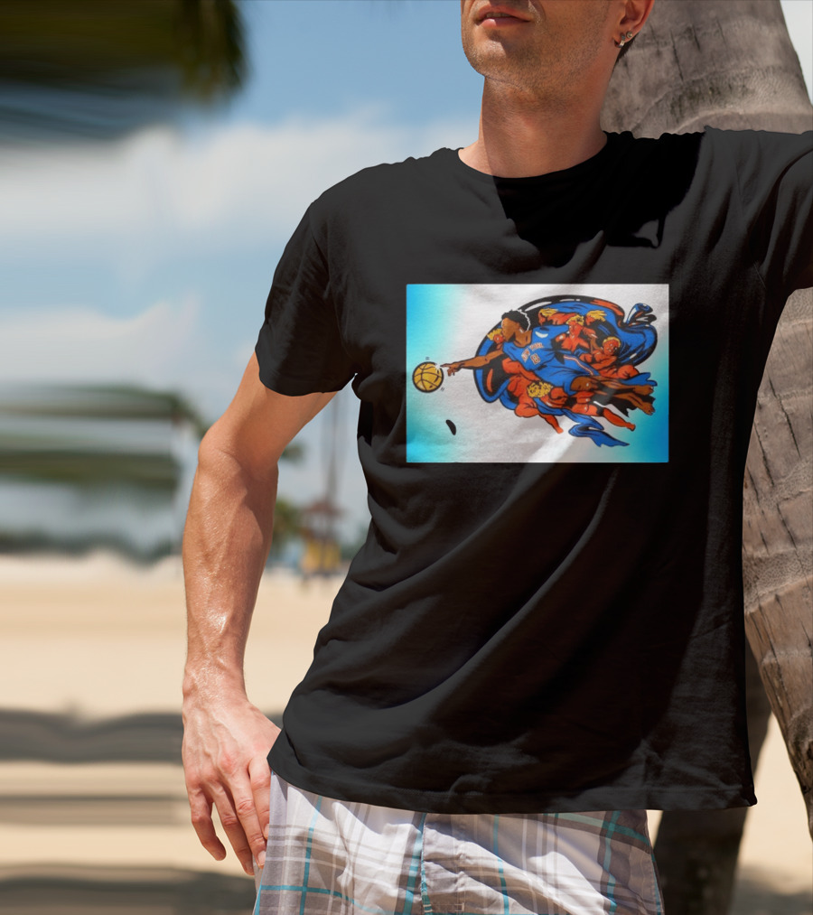 OG Anunoby New York Knicks Creation Of Adam Basketball T-Shirt