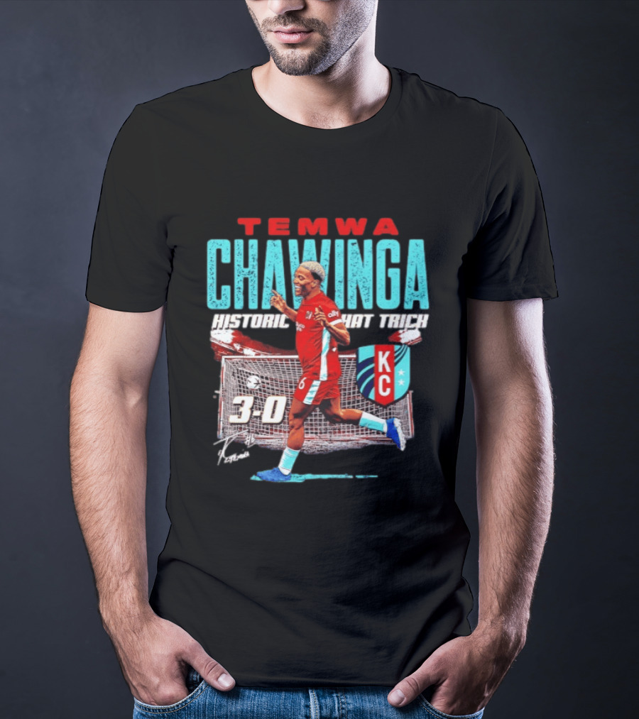 Temwa Chawinga KC Historic Hat Trick 3 0 T-Shirt