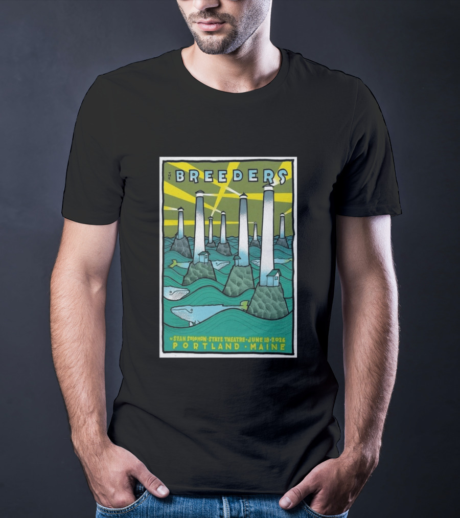 Breeders Sean Solomon State Theatre Portland Maine June 18 2026 T-Shirt