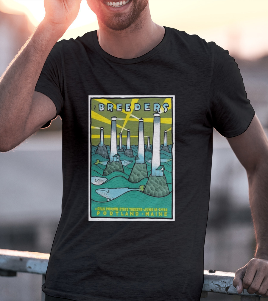 Breeders Sean Solomon State Theatre Portland Maine June 18 2026 T-Shirt