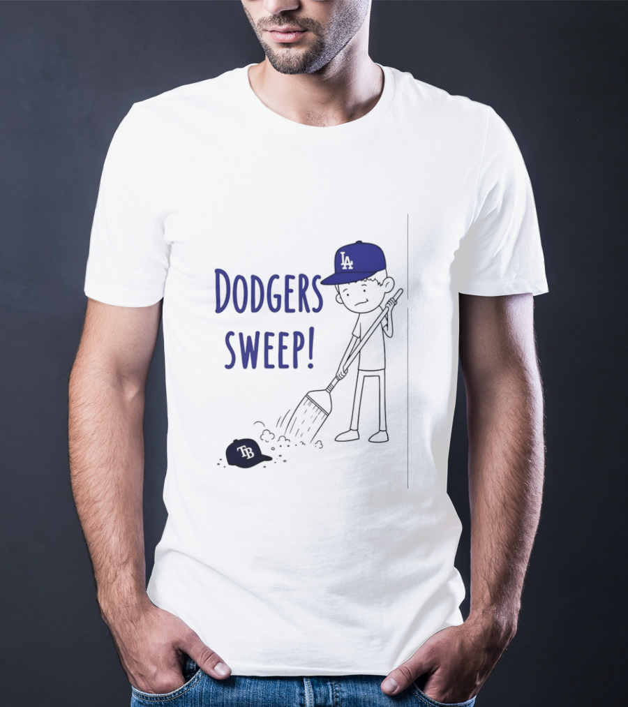 Los Angeles Dodgers Sweep Victory Over Tampa Bay Rays T-Shirt