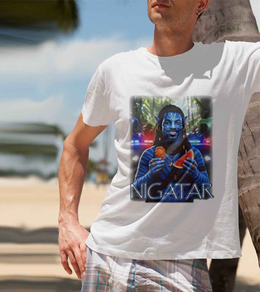 Nigatar Avatar Meme Watermelon And Chicken T-Shirt