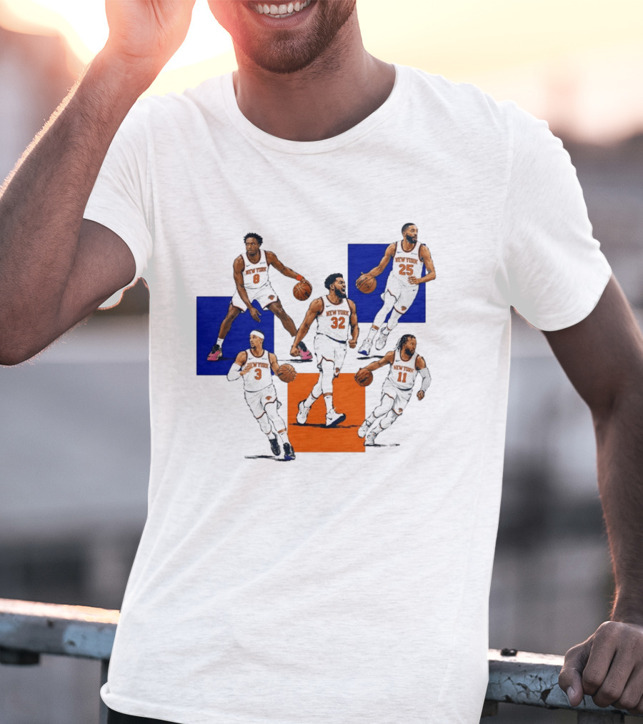 Og Anunoby Josh Hart Karl Anthony Towns Mikal Bridges Jalen Brunson New York Knicks Basketball Players T-Shirt