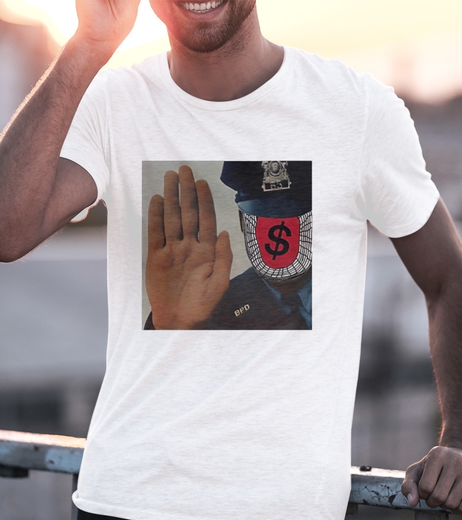 Angel Dust C2tt Album BPD Officer Dollar Symbol Face T-Shirt