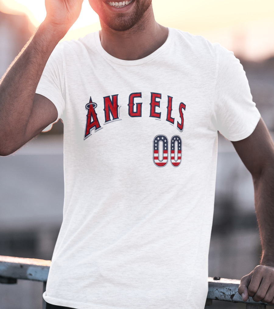 Angels 00 USA Stars And Stripes T-Shirt