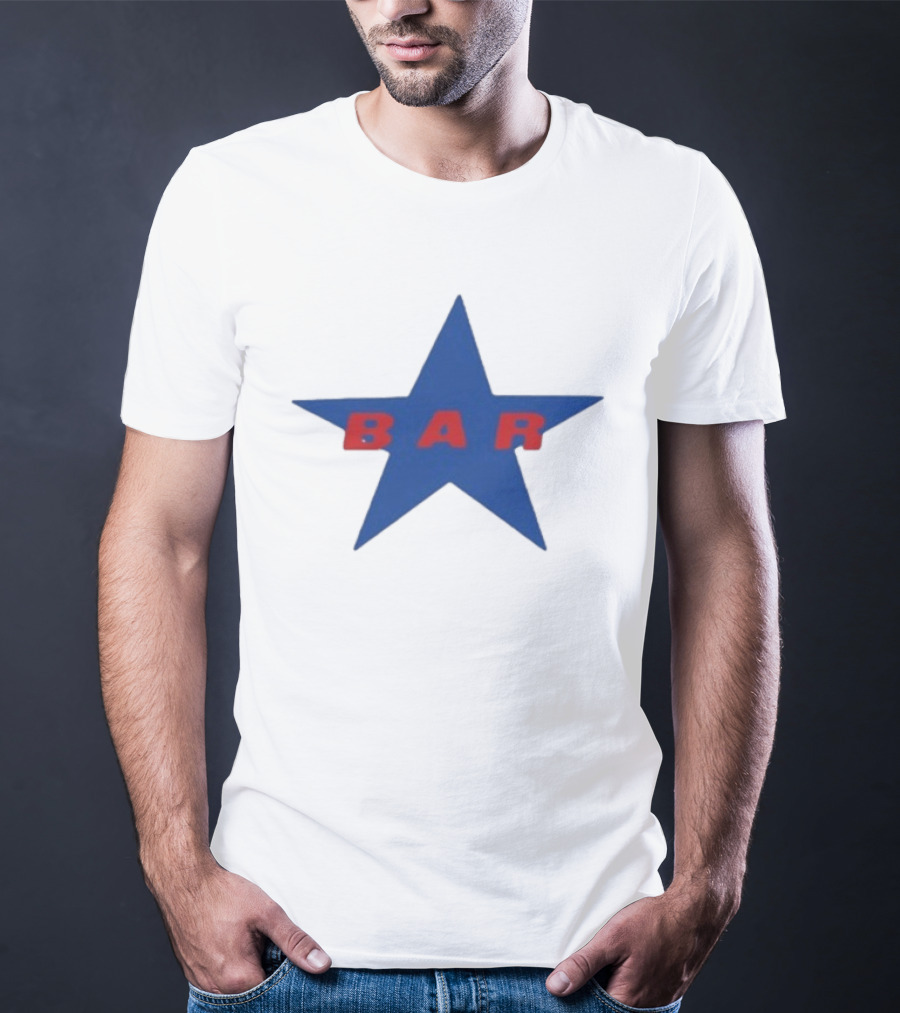 Carter Faith Bar Star Blue Red Star T-Shirt