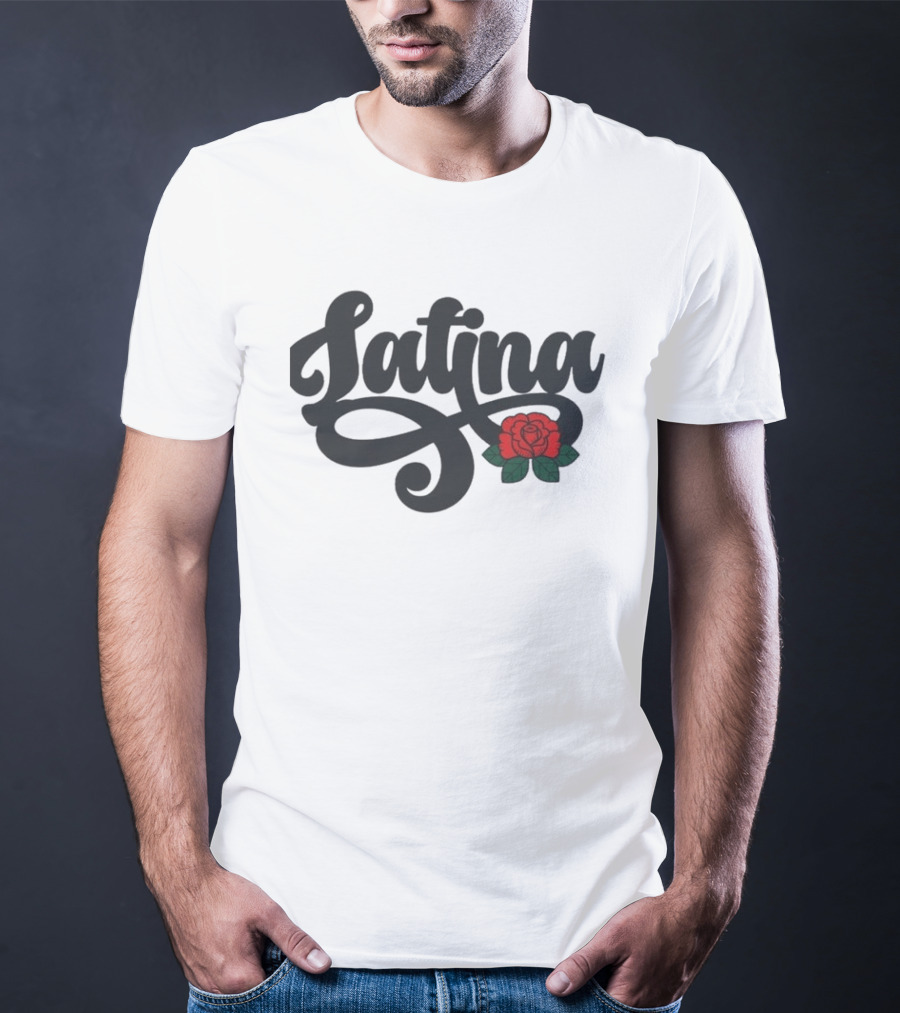 Latina Chingonas Social Club Rose Script T-Shirt