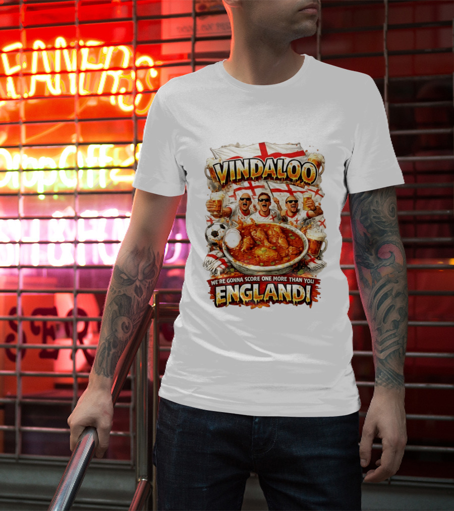Vindaloo England Football We're Gonna Score One More Than You T-Shirt