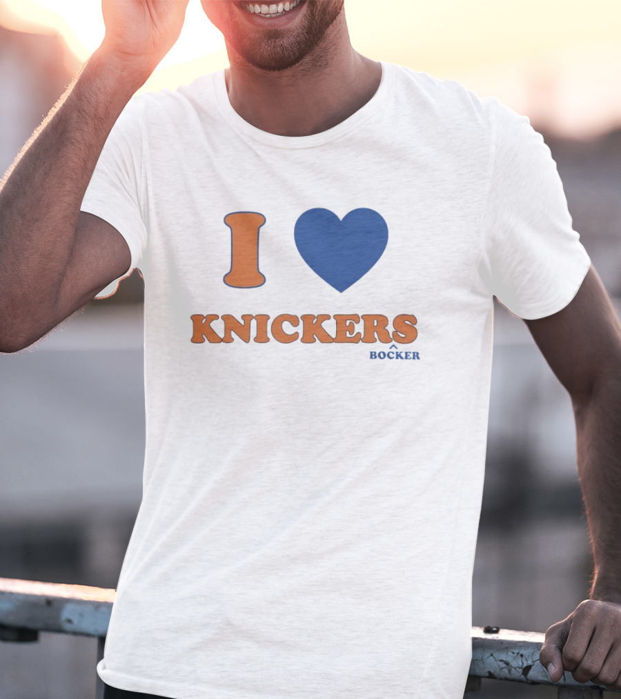 I Love Knicks Knickerbockers New York Basketball T-Shirt