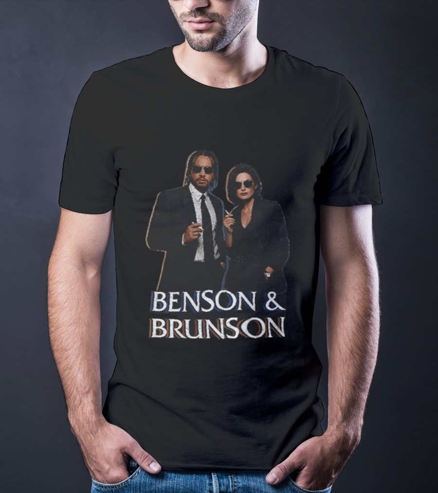 Janine Brunson And Olivia Benson Benson And Brunson Smoking Sunglass Duo T-Shirt