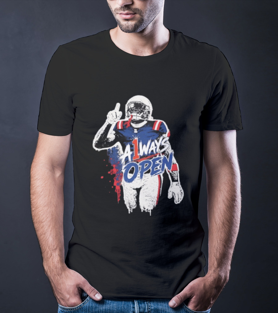A1ways Open New England Patriots Football Player T-Shirt