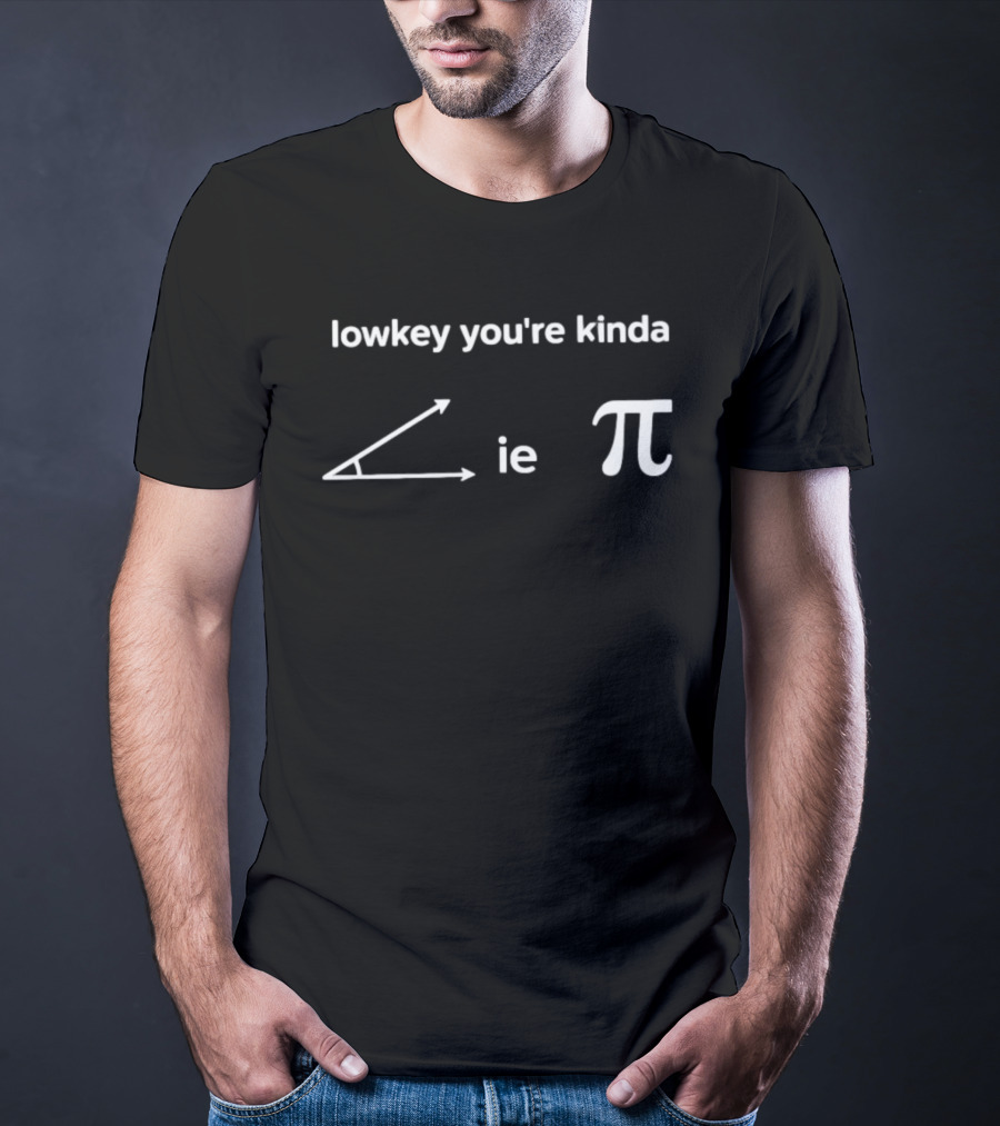 Lowkey You're Kinda Acute Angle Pi Math Humor T-Shirt