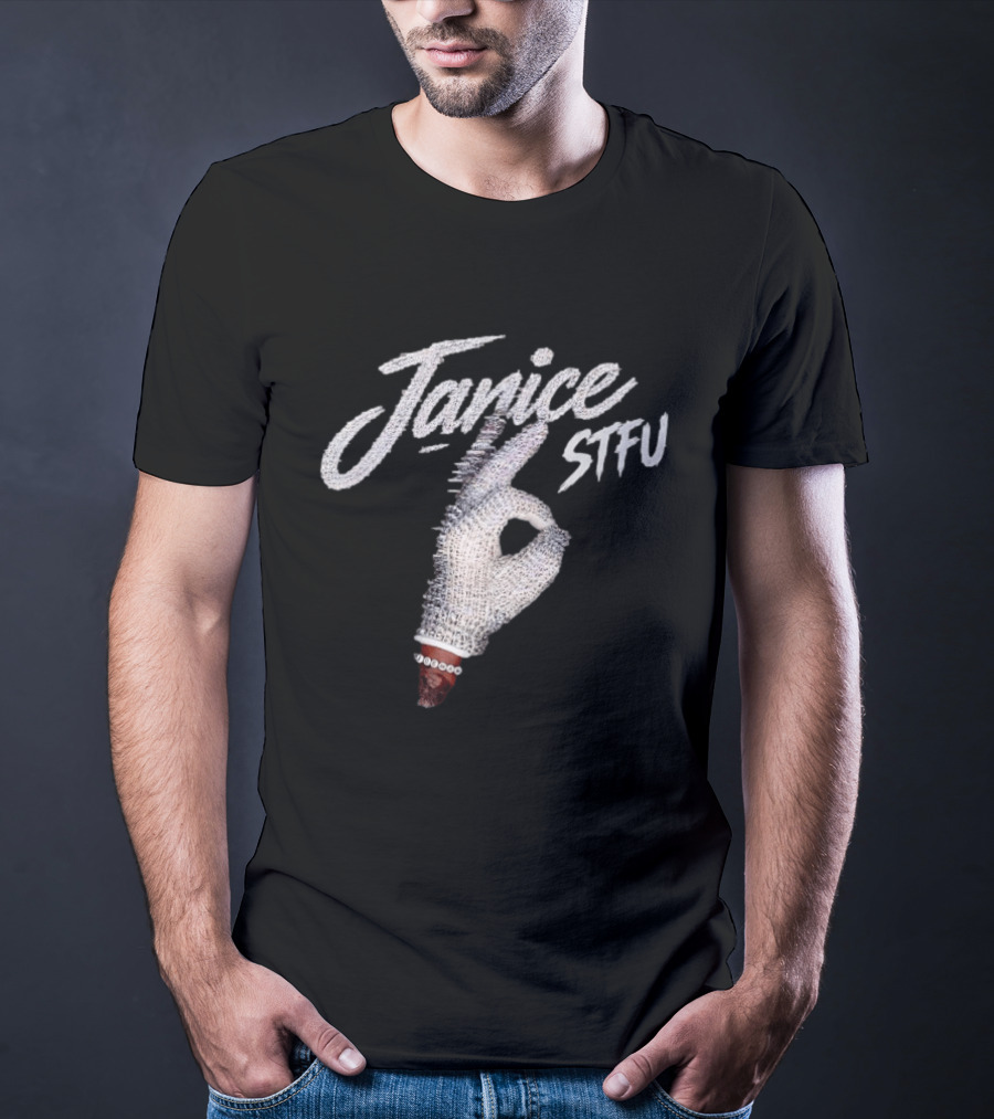 Janice STFU Iceman Drake Hand Gesture T-Shirt