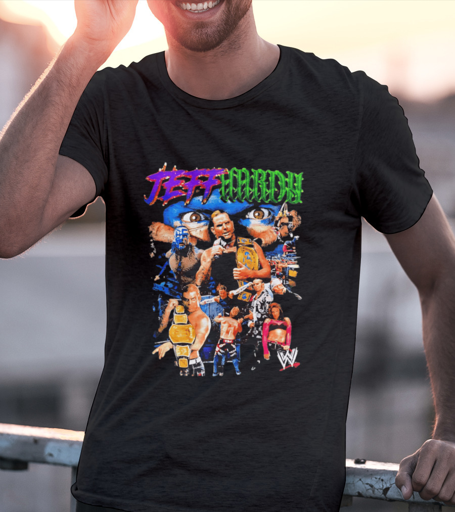Jeff Hardy WWE Champion Legends Collage T-Shirt