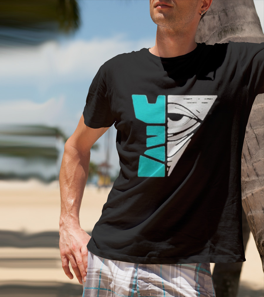 Kastle Group Whitephos X Kastle Face Off Bold Geometric Abstract T-Shirt