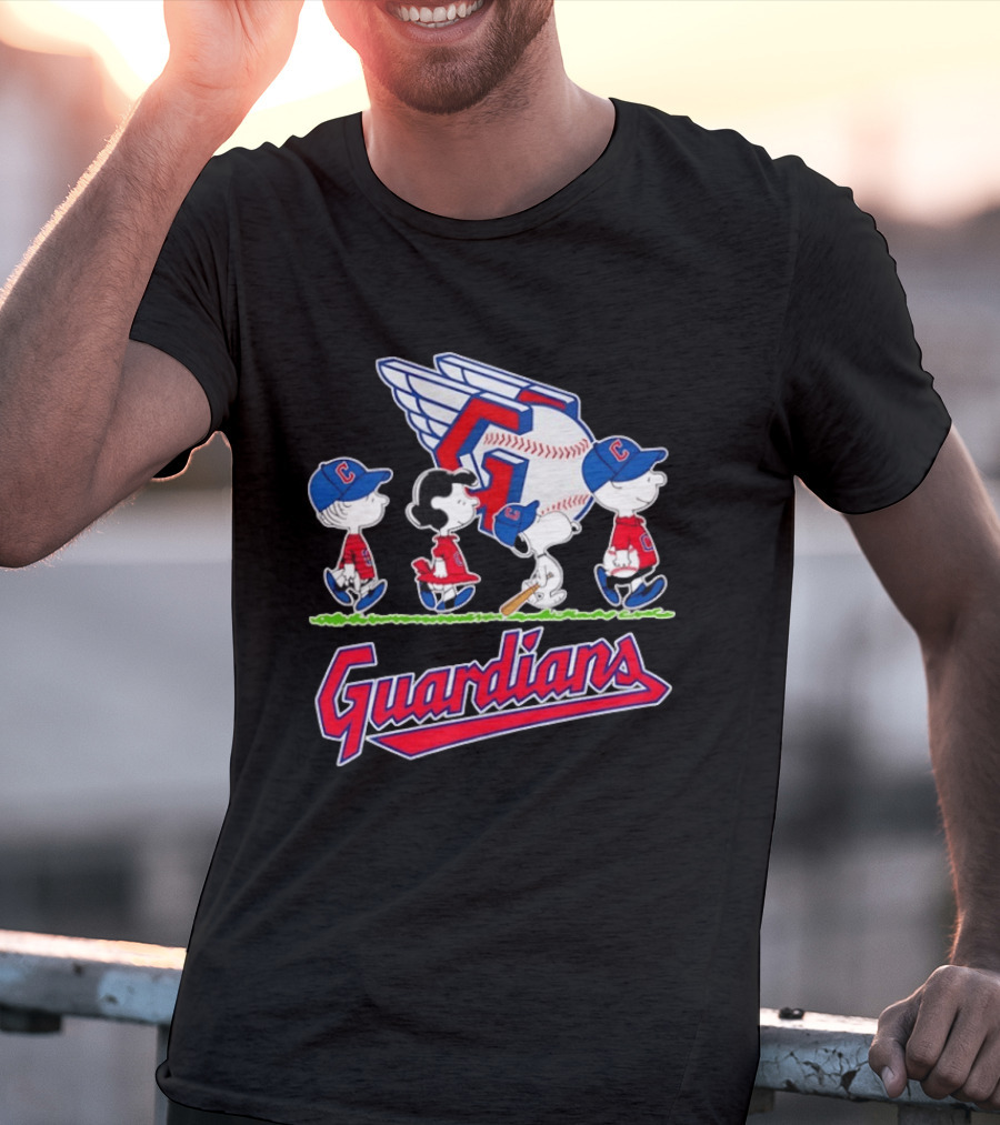 Cleveland Guardians Snoopy Charlie Brown Lucy Linus Abbey Road 2026 T-Shirt